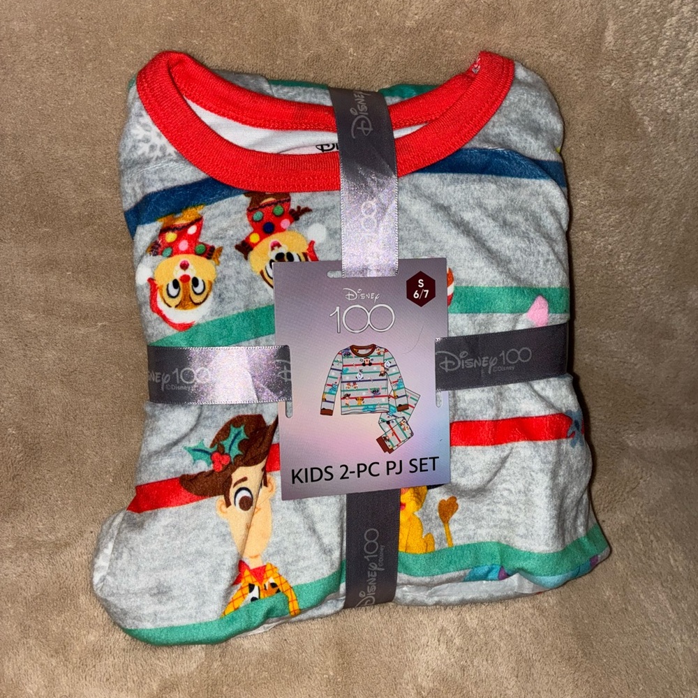NEW Disney 100th Anniversary Kids' 2-piece pajama set